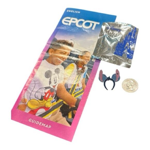 2025 WDW Hidden Disney Pin Stitch Ear Headband Ear Hat Hidden Mickey Pin - Picture 5 of 11